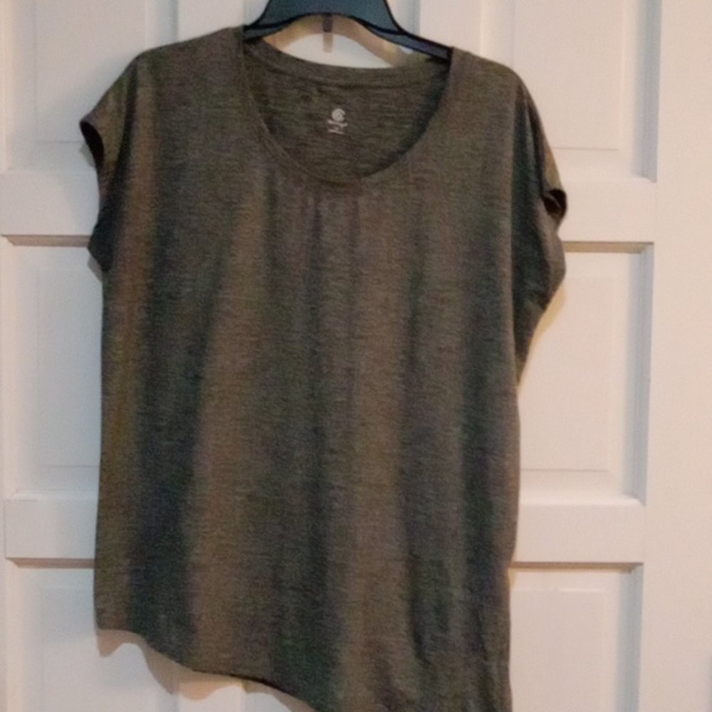 Champion Cap Sleeve Gray Top, Size M Maternity